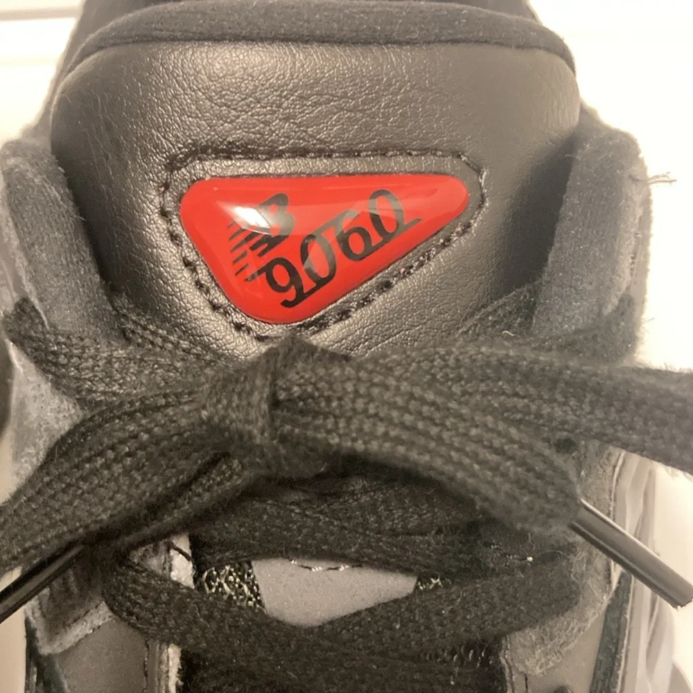 Black and Gray 9060 Sneakers - Picture 3 of 9